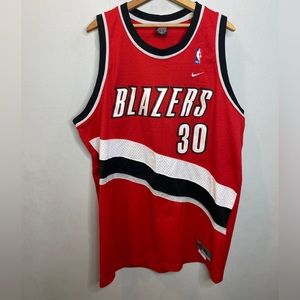 Vintage NBA Nike Portland Trailblazers Rasheed Wallace Jersey Men’s Size XL Red
